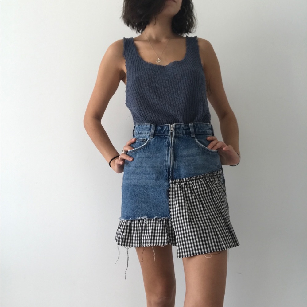 jean skirt